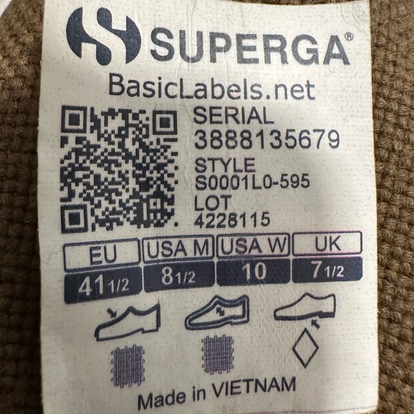 Superga Unisex 2790 Acotw Military Green Platform Sneaker Size 10 - Picture 5 of 6